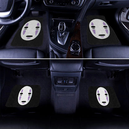 SGhibli Car Mats SGhibli Spirited Away No Face Car Floor Mat Black White