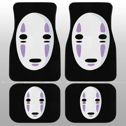 SGhibli Car Mats SGhibli Spirited Away No Face Car Floor Mat Black White