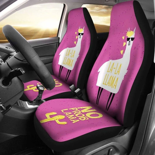 Llama Car Seat Covers No Prob Lama La La Llama Seat Covers Pink