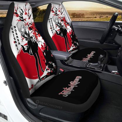 Jujutsu Kaisen Car Seat Covers Nobara Kugisaki Cherry Blossom Seat Covers Black Red