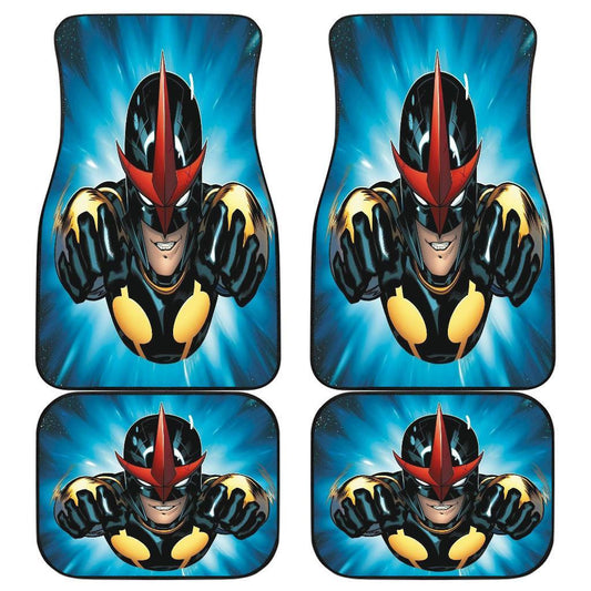 MV Car Floor Mats MV Nova The Hero From Comics Graphic Car Mats