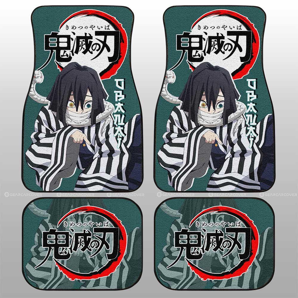 Demon Slayer Car Mats Obanai Iguro Car Floor Mats Demon Slayer Car Floor Mats