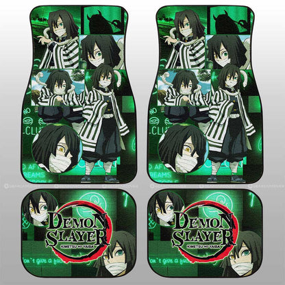 Demon Slayer Car Mats Obanai Iguro Car Floor Mats Demon Slayer Anime Floor Mats