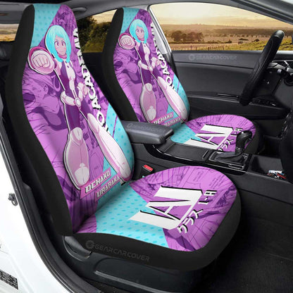 My Hero Academia Car Seat Covers Ochako Uraraka Hero Character Graphic Seat Covers Blue Pink