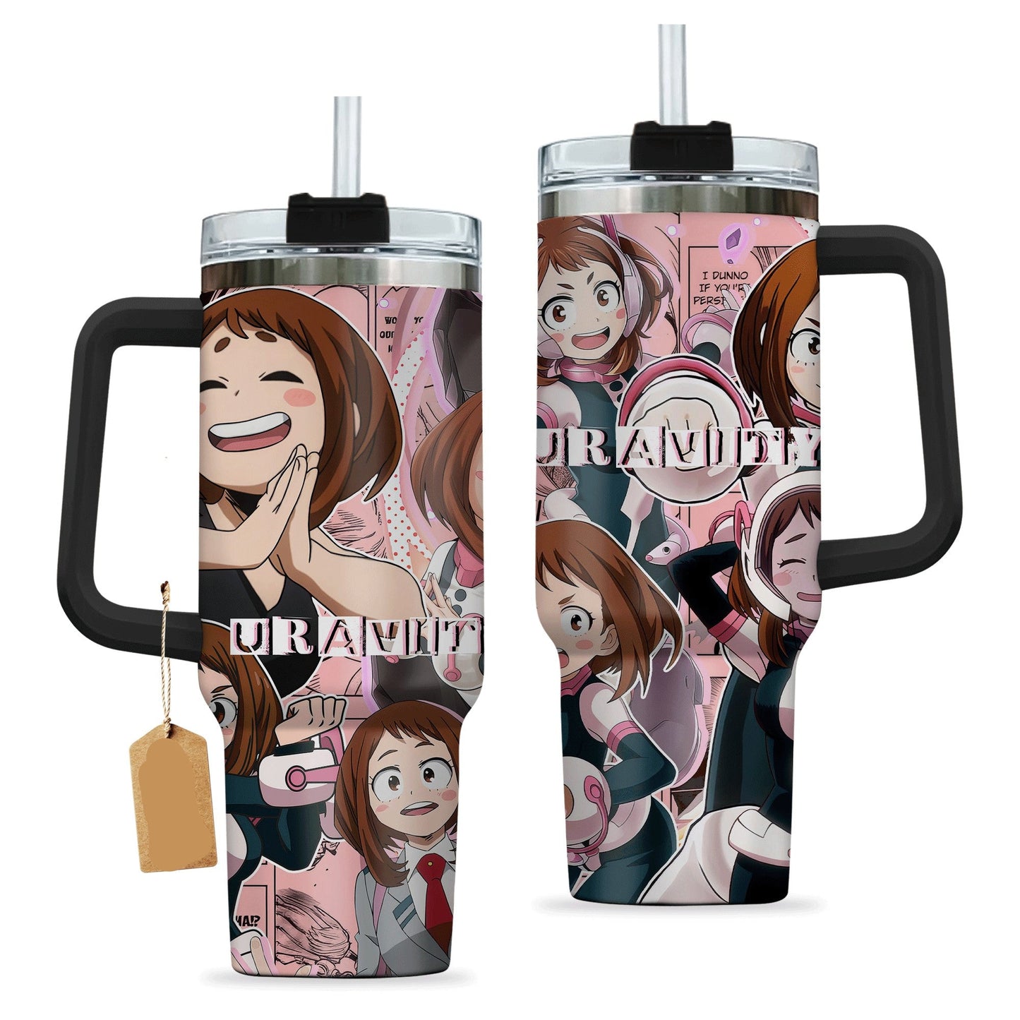 My Hero Academia 40 Oz Tumbler Ochako Uraraka Uravity Character Tumbler 40 Oz Pink