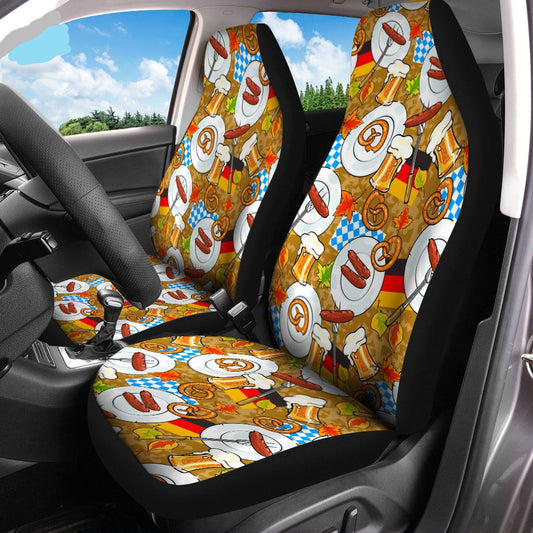 Beer Car Seat Covers Oktoberfest Happy Beer Day Seat Covers Colorful