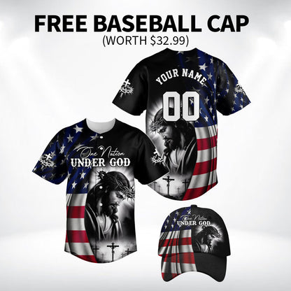 One Nation Under God Baseball Jersey Bundle