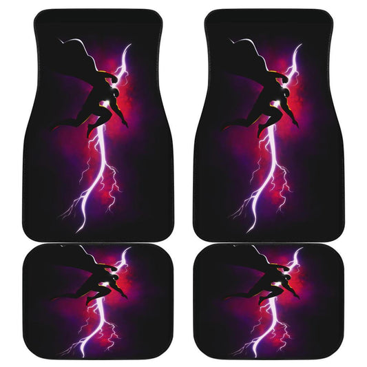 MV Car Floor Mats MV One Punch Man Thunder Thor Silhouette Car Mats
