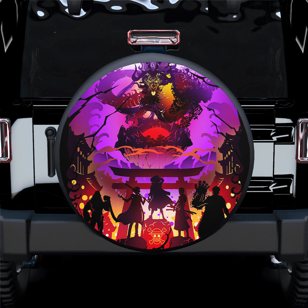 One Piece Spare Tire Cover One Piece Team Silhouette Graphic Tire Covers Colorful