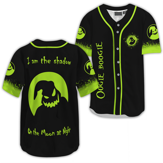 TNBC Baseball Jersey I Am The Shadow Jersey Shirt Black Green Unisex Adult