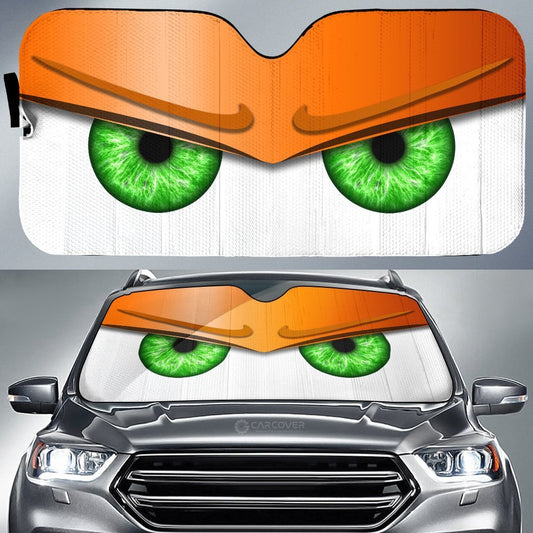 Orange Unwelcome Car Eyes Sun Shade Custom Car Accessories