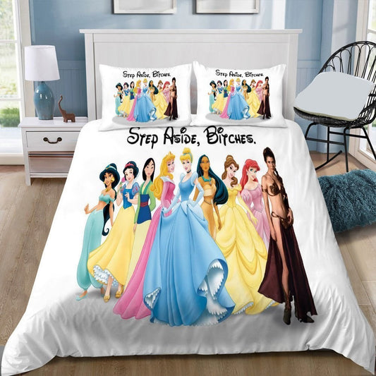 DN Bedding Set DN Princesses Step Aside Btches Duvet Covers White Unique Gift