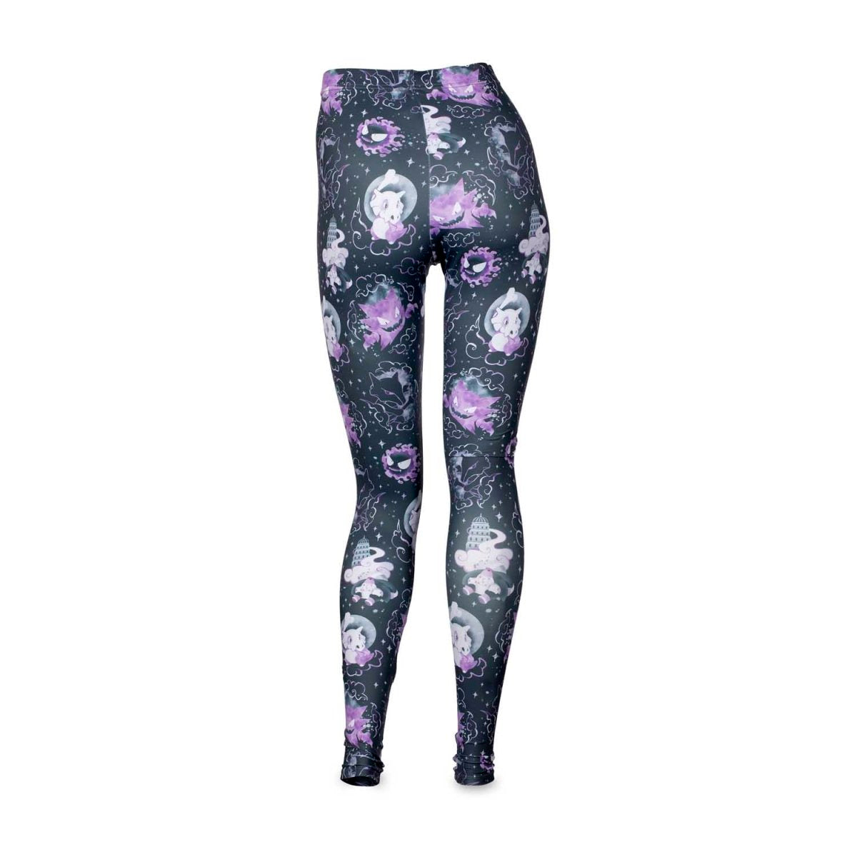 PKM Leggings Gastly Haunter Gengar Cubone Pattern High Waisted Legging Purple For Women