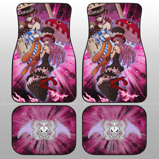 One Piece Car Mat One Piece Perona And Wanted Poster Jolly Roger Symbol Car Floor Mats Pink