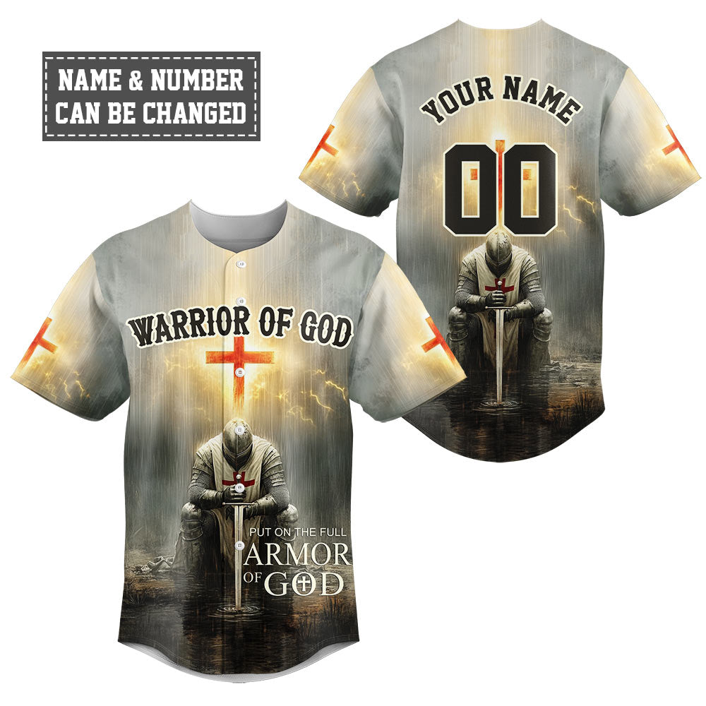 Put on the Full Armor of God Baseball Jersey - Christant Gift For Him