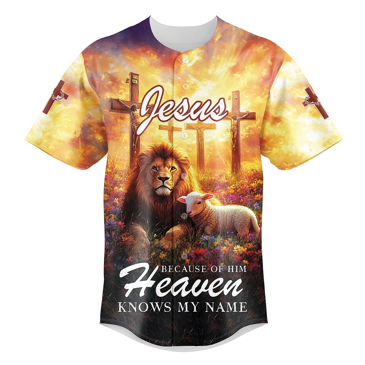 Jesus Because of Him Heaven Know my Name Baseball Jersey Bundle
