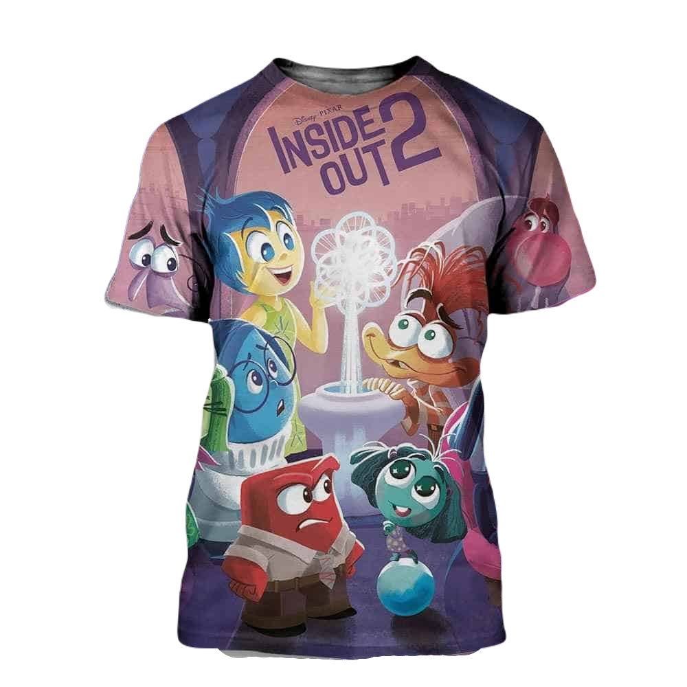 Inside Out T-shirt DN Inside Out 2 All Characters T-shirt Colorful Unisex