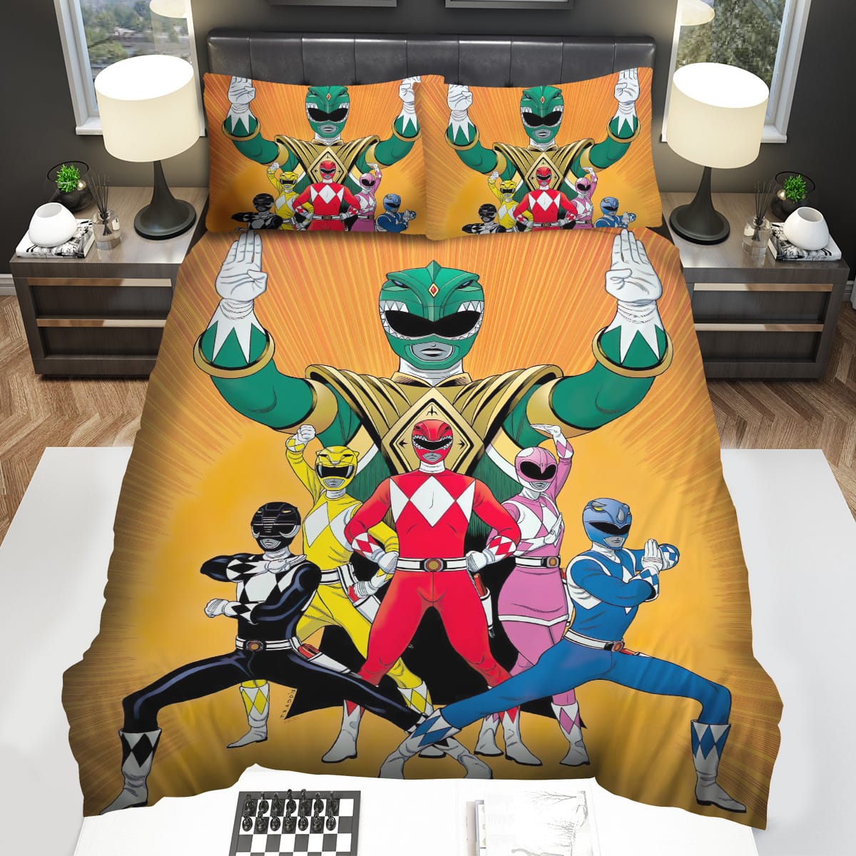 Power Ranger Bedding Set Power Rangers Team Formation Duvet Covers Colorful Unique Gift