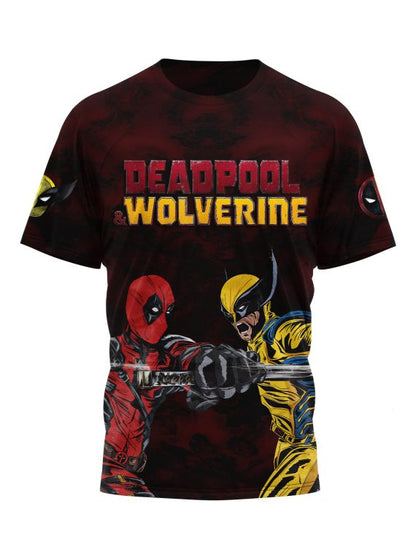 DP T-shirt MV DP And Wolverine Let's Fcking Go T-shirt Black Red Unisex