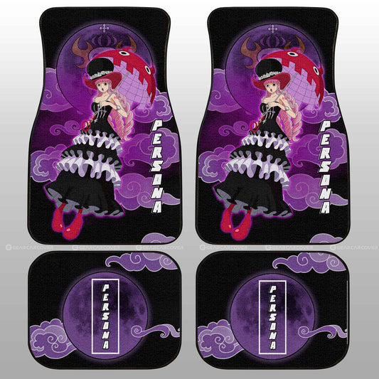 One Piece Car Mat One Piece Perona Cloud And Moon Pattern Car Floor Mats Purple Black
