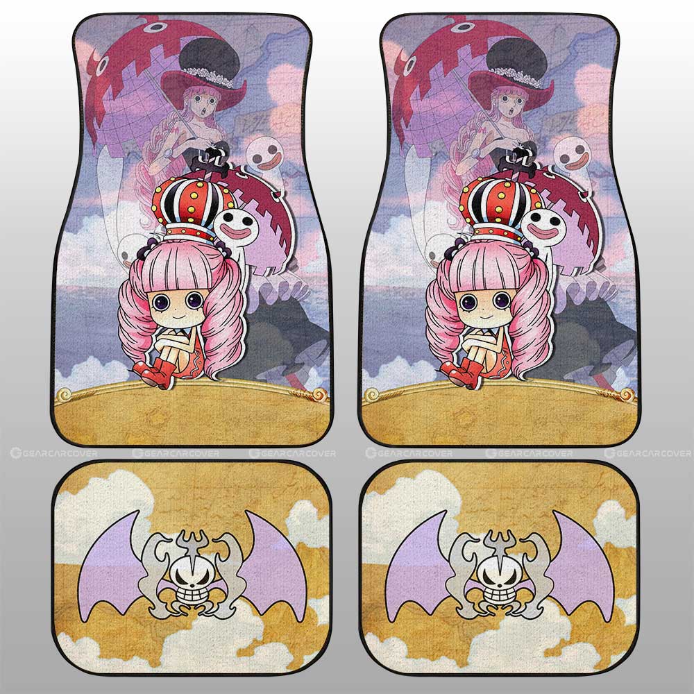 One Piece Car Mat Cute Young Perona Graphic Jolly Roger Symbol Car Floor Mats Colorful