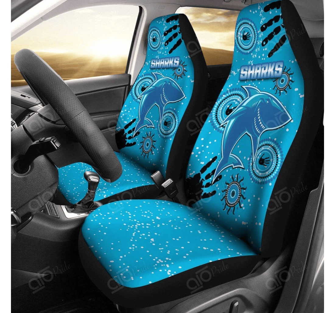 Shark Car Seat Covers Sharks Under The Sea Seat Covers Blue – Unifinz