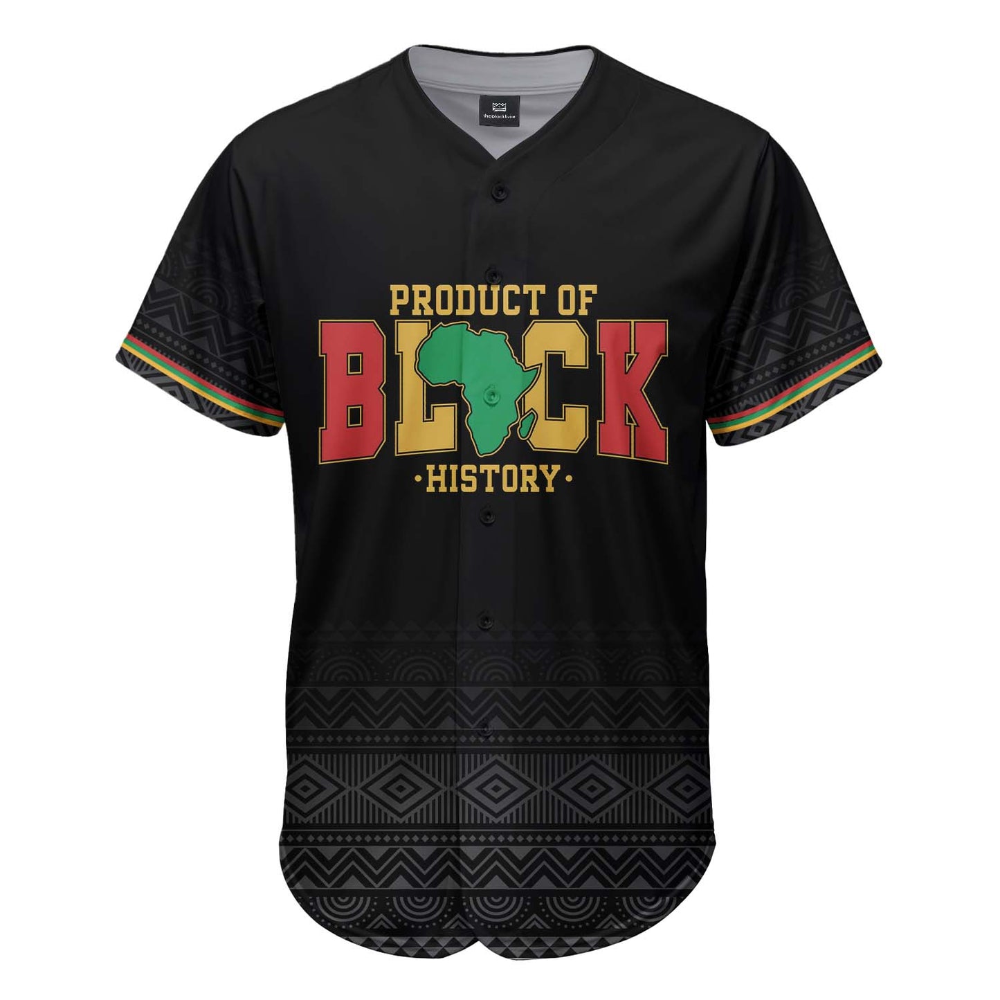 Product Of Black History - African American Baseball Jersey - Gift for Black Dad, Grandpa, Husband