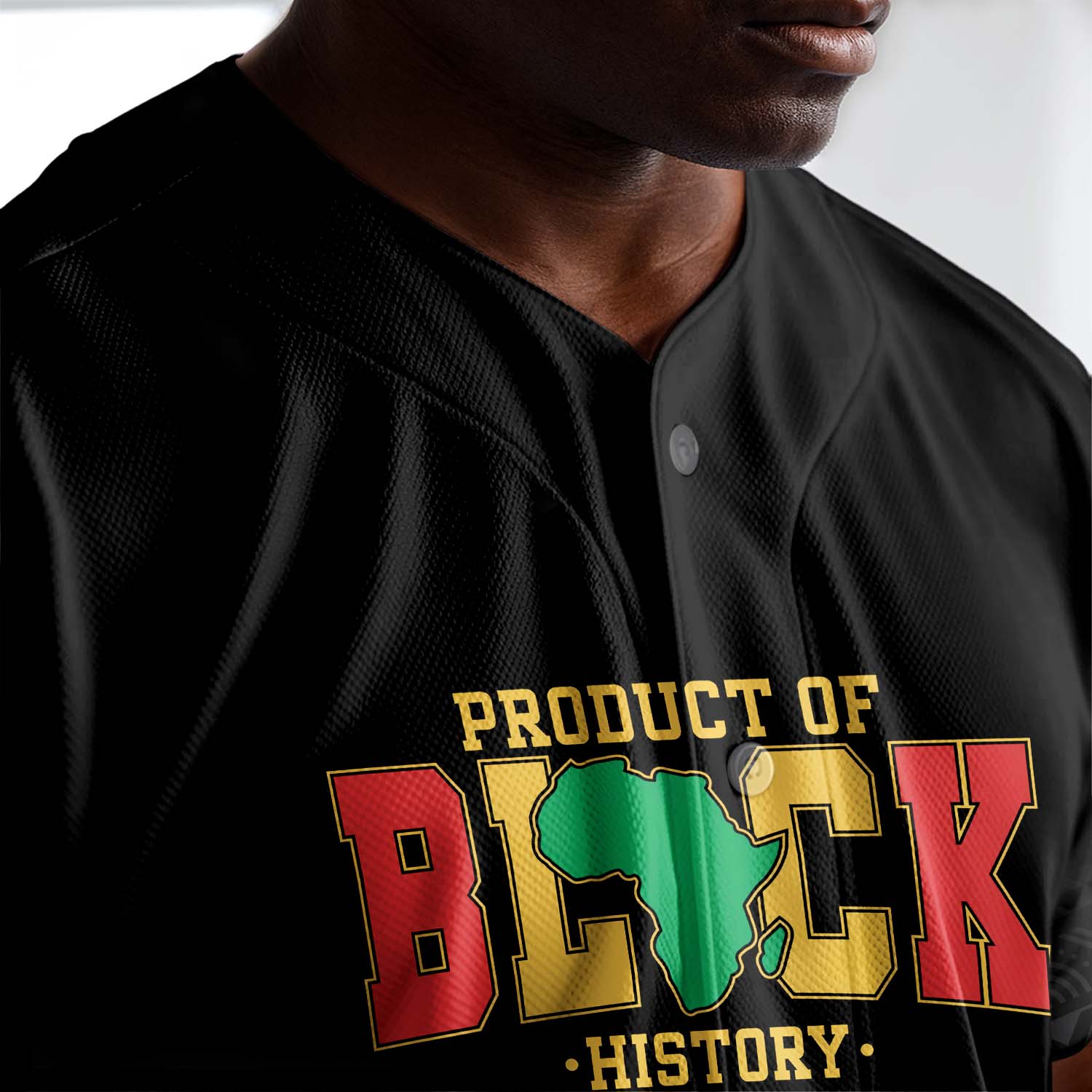 Product Of Black History - African American Baseball Jersey - Gift for Black Dad, Grandpa, Husband