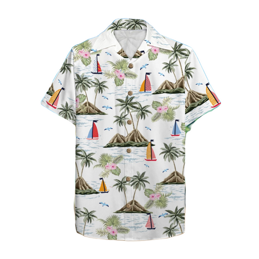 Flamingo Hawaii Shirt We Put It Out On The Cruise Hawaiian Shirt White Pink Unisex