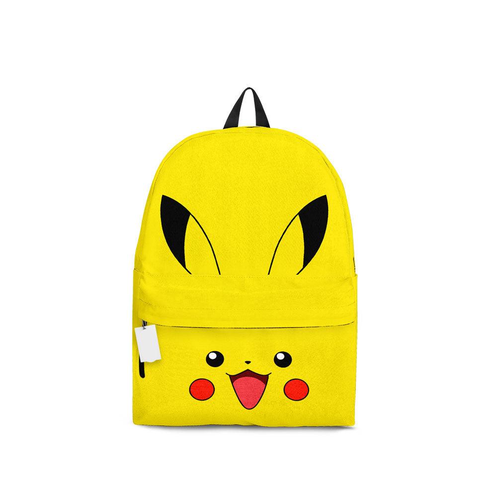 PKM Backpack Pikachu PKM Face Body Costume Backpacks Yellow