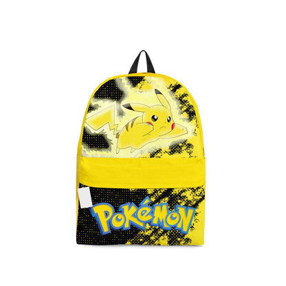 PKM Backpack Pikachu PKM In Action Graphic Backpacks Yellow