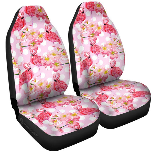 Flamingo Car Seat Covers Flamingo Hibiscus Flower Pattern Seat Covers Pink