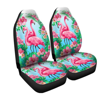 Flamingo Car Seat Covers Flamingo Tropical Floral Pattern Seat Covers Pink Green