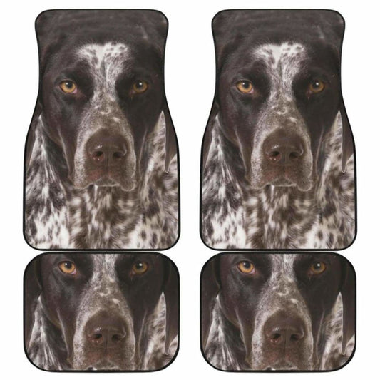 Dog Car Floor Mats Cool Close Up Face Pointer Dog Graphic Car Mats