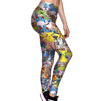 PKM Leggings All Type Of PKM Pattern High Waisted Legging Colorful For Women