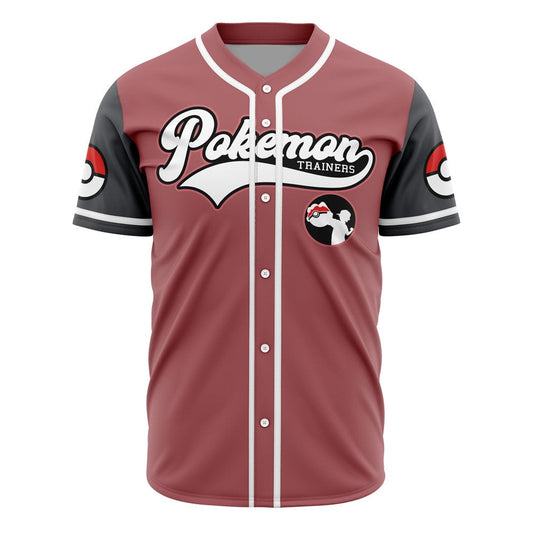 PKM Baseball Jersey Trainers Red PKM Jersey Shirt Red Black Unisex Adult New Release