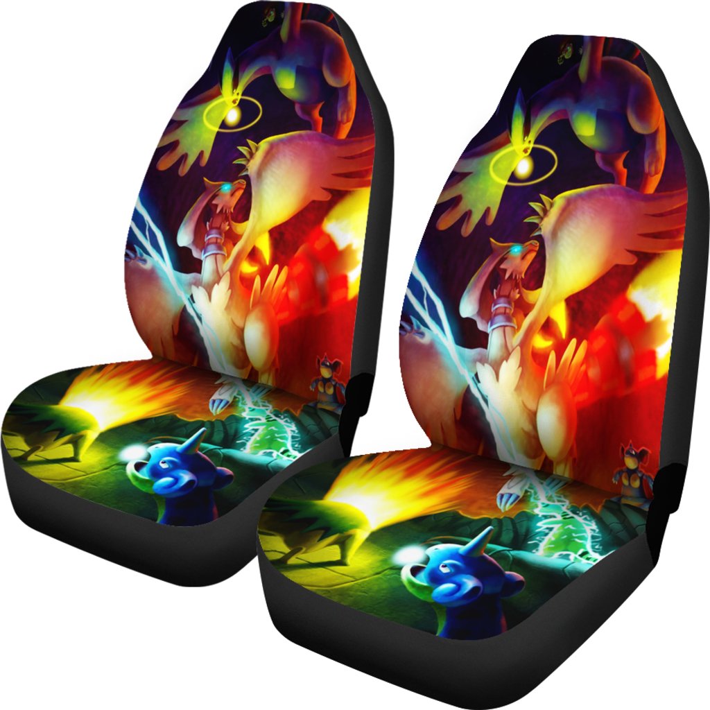 PKM Car Seat Covers PKM War Fighting Graphic Seat Covers Colorful