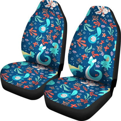 PKM Car Seat Covers Water Type PKM Pattern Seat Covers Blue