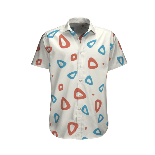 PKM Hawaii Shirt PKM Togepi Egg Pattern Costume Hawaiian Shirt White Unisex