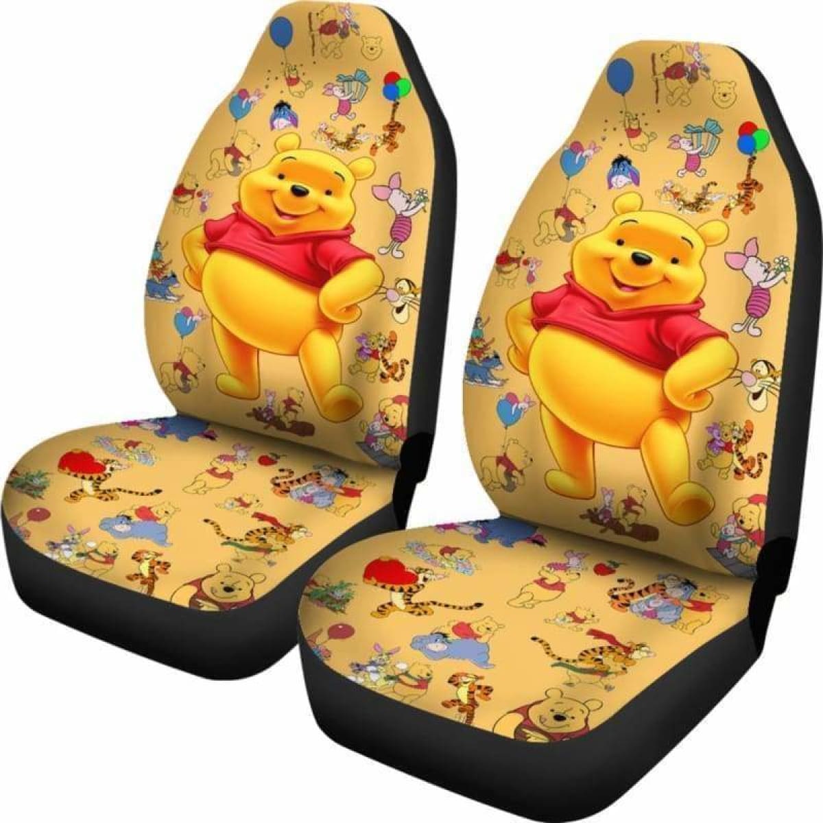 WTP Car Seat Covers WTP And Friends Pattern Seat Covers Yellow