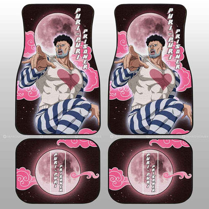 One Piece Car Mats One Piece Puri Puri Prisoner Cloud And Moon Pattern Car Floor Mats Black Pink