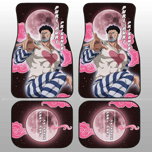 One Piece Car Mats One Piece Puri Puri Prisoner Cloud And Moon Pattern Car Floor Mats Black Pink