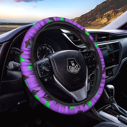 UFO Steering Wheel Cover The UFO Of Alien Pattern Driving Wheel Cover Purple