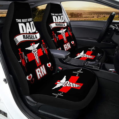 Nurse Car Seat Covers The Best Kind Of Dad Raises A RN Seat Covers Black Red