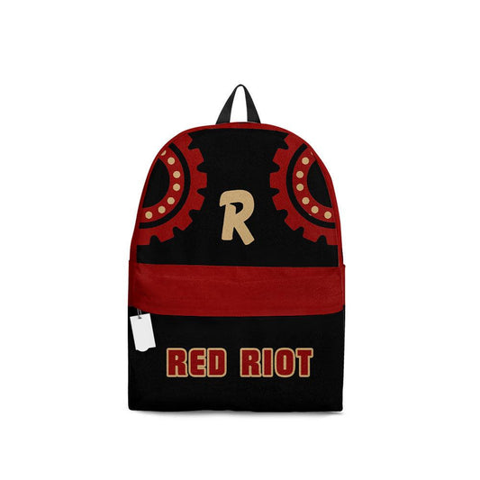 My Hero Academia Backpack Red Riot Hero Character Details Pattern Backpacks Black Red