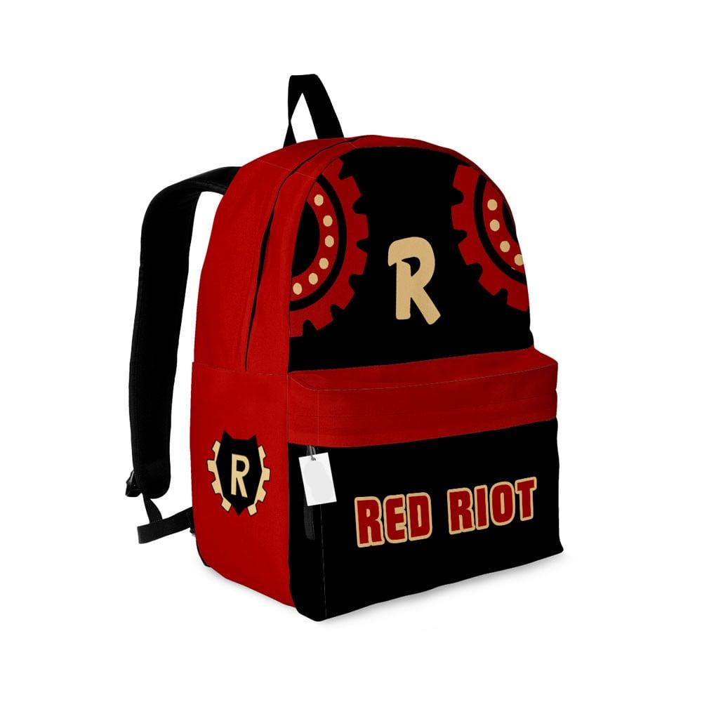 My Hero Academia Backpack Red Riot Hero Character Details Pattern Backpacks Black Red