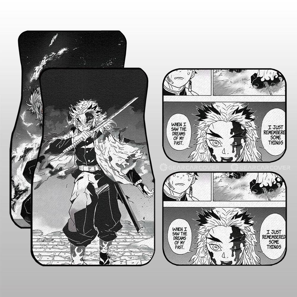 Demon Slayer Car Mats Rengoku Car Floor Mats Kimetsu No Yaiba Manga Car Floor Mats