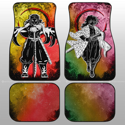 Demon Slayer Car Mats Rengoku Giyuu Car Floor Mats Demon Slayer Car Floor Mats