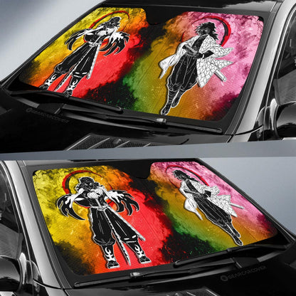 Rengoku Giyuu Car Sunshade Custom Car Accessories