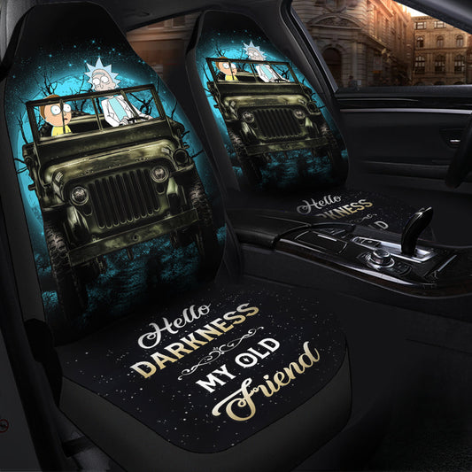 Rick And Morty Moonlight Halloween Ride Jeep Car Seat Covers